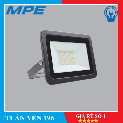 ⚡️GIẢM 40K⚡️ ĐÈN LED PHA MPE 10W, 20W, 30W, 50W, Ánh Trăng, Vàng Bảo Hành 1 Năm