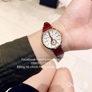 (Auth) ĐỒNG HỒ NỮ MICHAEL KORS PETITE PETITE BURGUNDY
