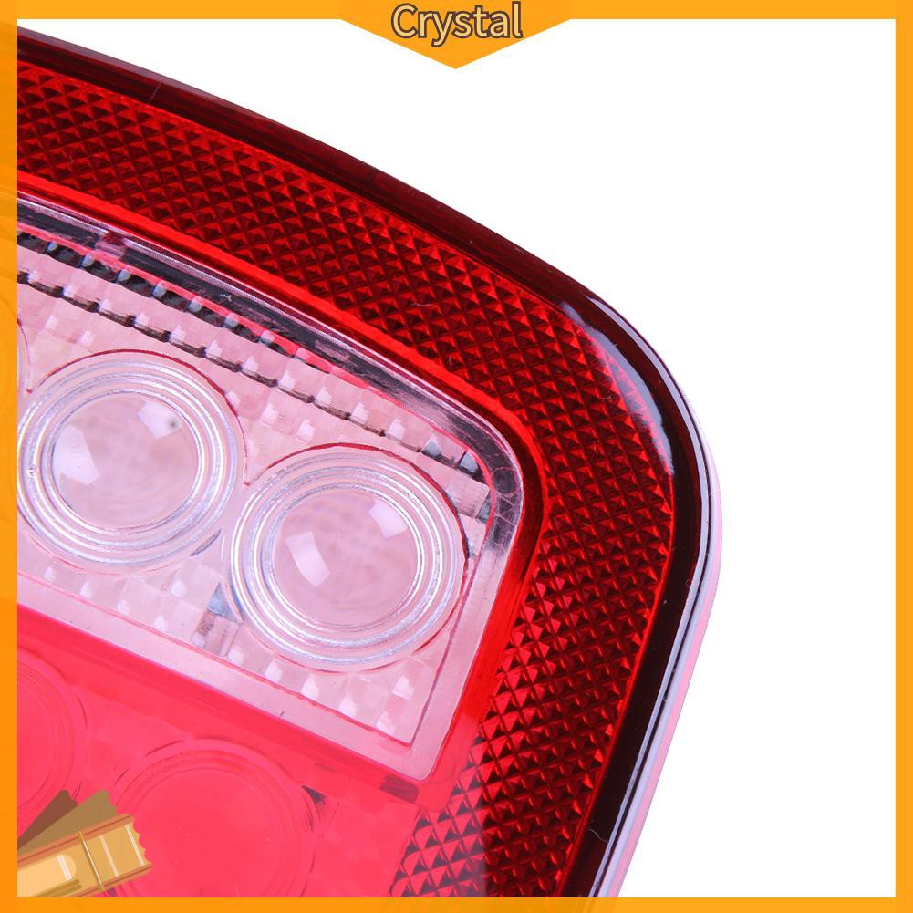 【☄】2pcs 16 Red and White LED Truck Trailer Stop Turn Tail Back up Lights-167599