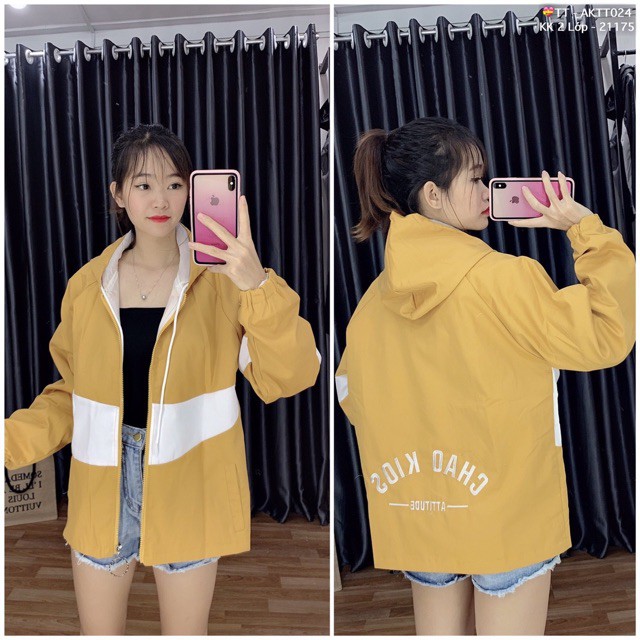 🌵 𝐓𝐡𝐞𝐔𝐥𝐳𝐳𝐚𝐧𝐠 🌵 CM Áo Khoác Kaki 2 Lớp Phối Viền Thêu Chữ (Kèm Video, Hình Thật) | BigBuy360 - bigbuy360.vn