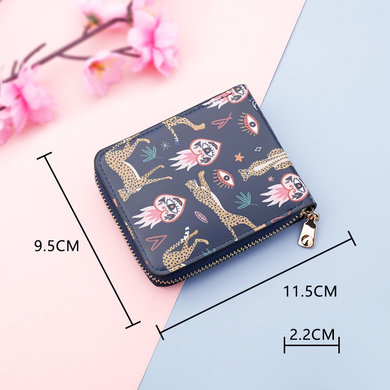 Women's short zipper wallet, men's wallet wallet, light luxury