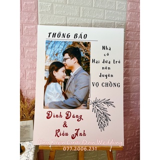 Bảng tên đám cưới để cổng