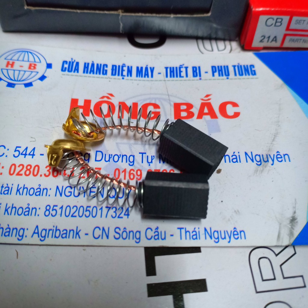 10 đôi chổi than 21A dùng cho máy khoan đục bê tông - Chổi than MKT21A