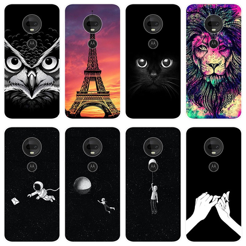 Motorola Moto G7 Plus Case Silicone TPU Back Cover Cartoon Soft Phone Case