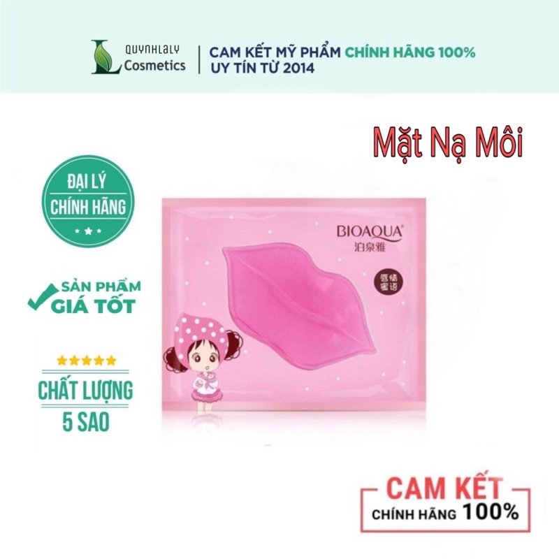 Mặt nạ môi BIOAQUA phục hồi dưỡng môi hồng hào  (lẻ-1 miếng) mặt nạ dưỡng da