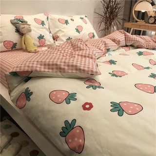 SET 4 MÓN COTTON POLY DÂU TÂY CUTE