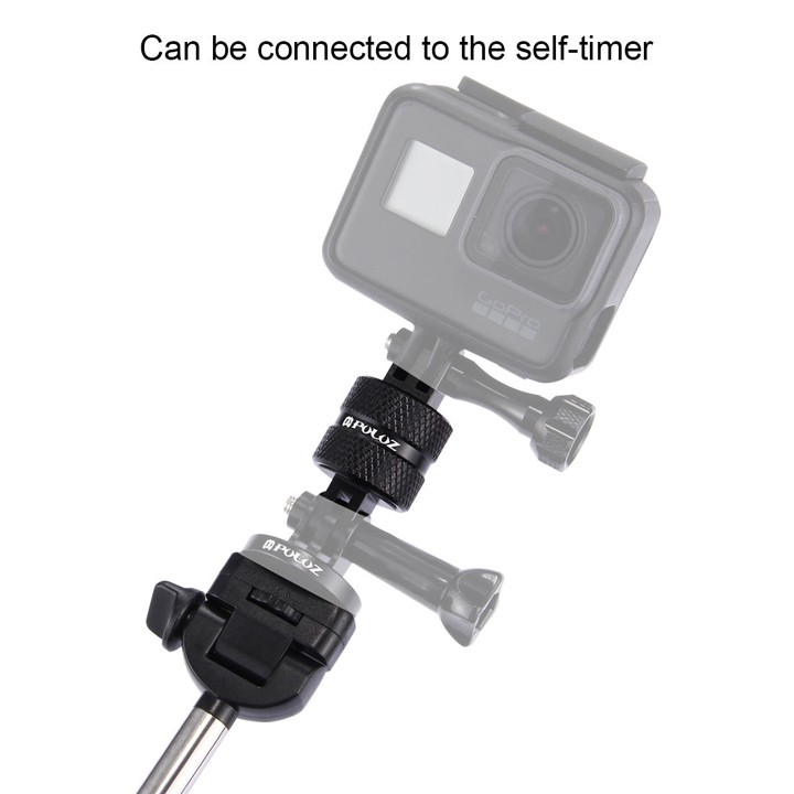 Mount GoPro Hero kim loại nhôm xoay 360 độ PULUZ