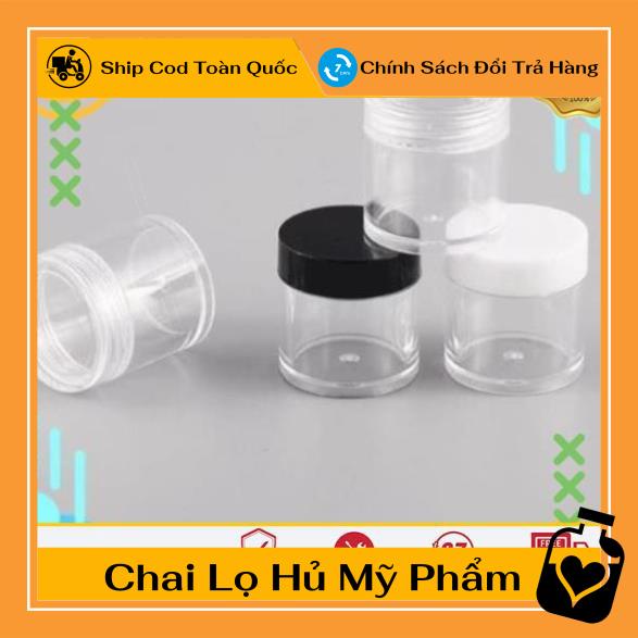 Hủ Đựng Kem ❤ [100c] Hũ nhựa 10g thân cao chiết mỹ phẩm , Hũ chiết kem , chai lọ chiết mỹ phẩm , , phụ kiện du lịch