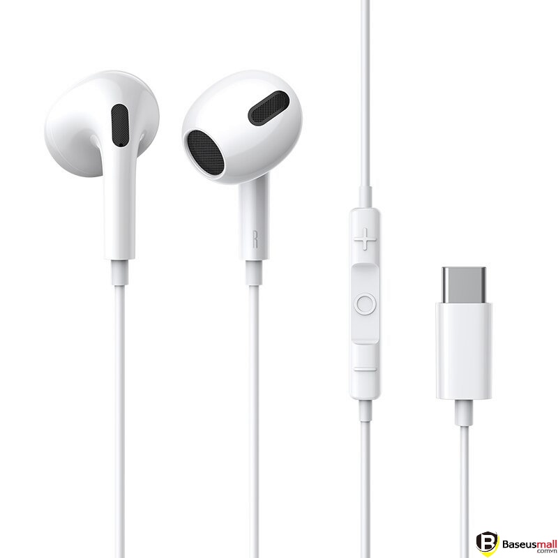 Baseus -BaseusMall VN Tai nghe in Ear Baseus Encok C17 Type-C (Wired Earphone with Mic Stereo Headset Earbuds Earpiece)