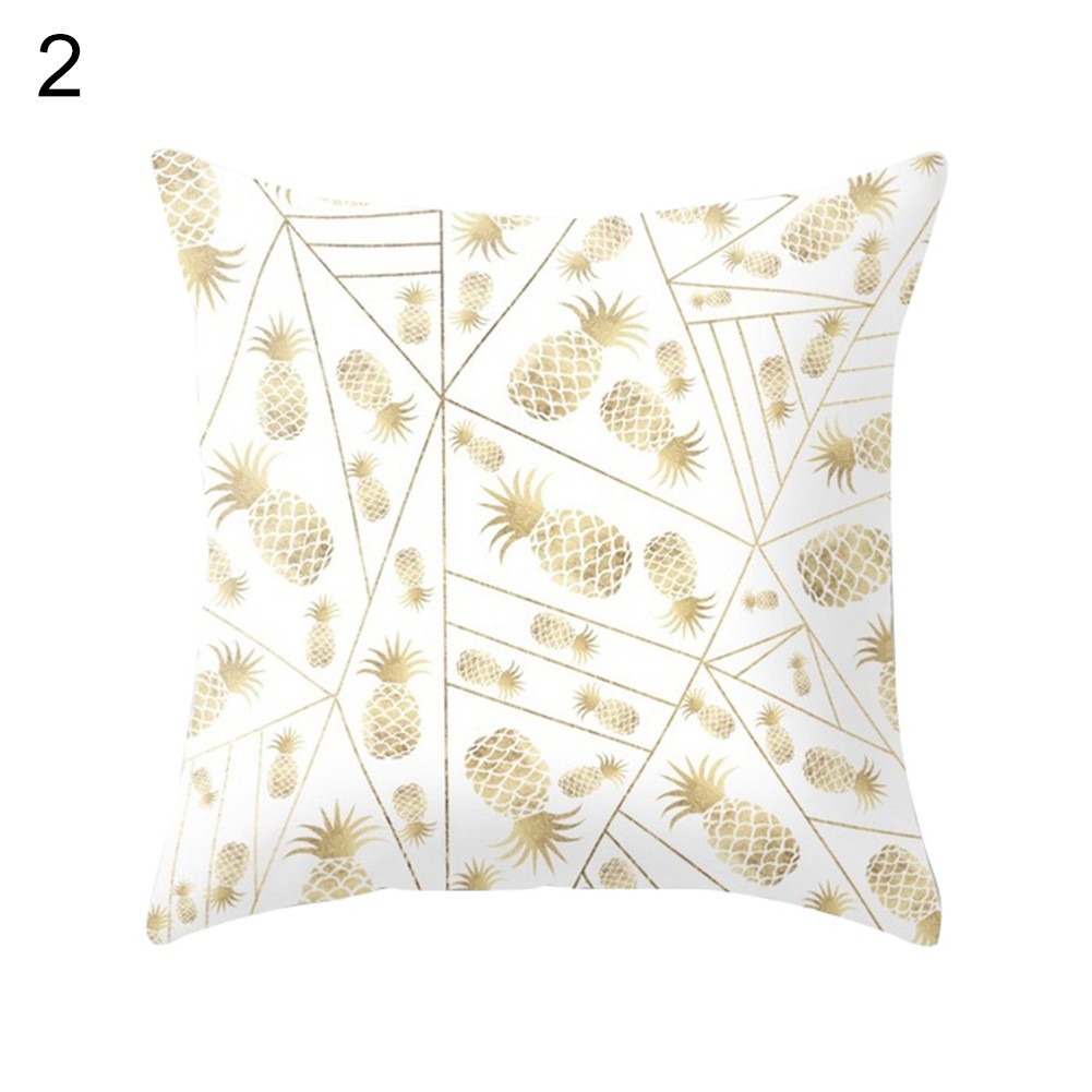 Vỏ gối họa tiết tông vàng sang trọng cho ghế sofa