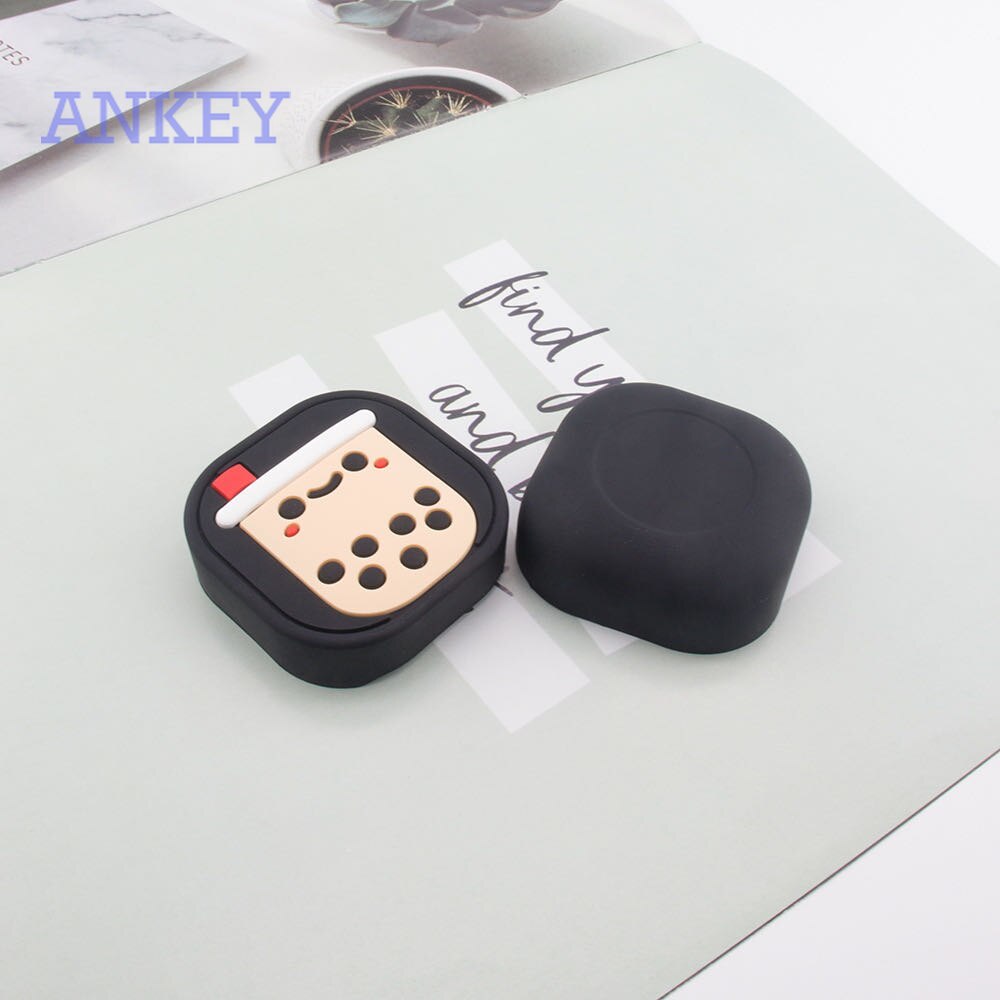 Samsung Galaxy Buds Live / Buds Pro Case Cute New Avocado Bubble Tea Earphone Cover for Samsung Galaxy Buds Live Case Soft Silicon Case 2020 Headphone Box with Lanyard