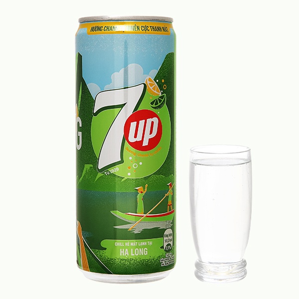 Lốc 6 Lon 7Up Vị Chanh 320ml