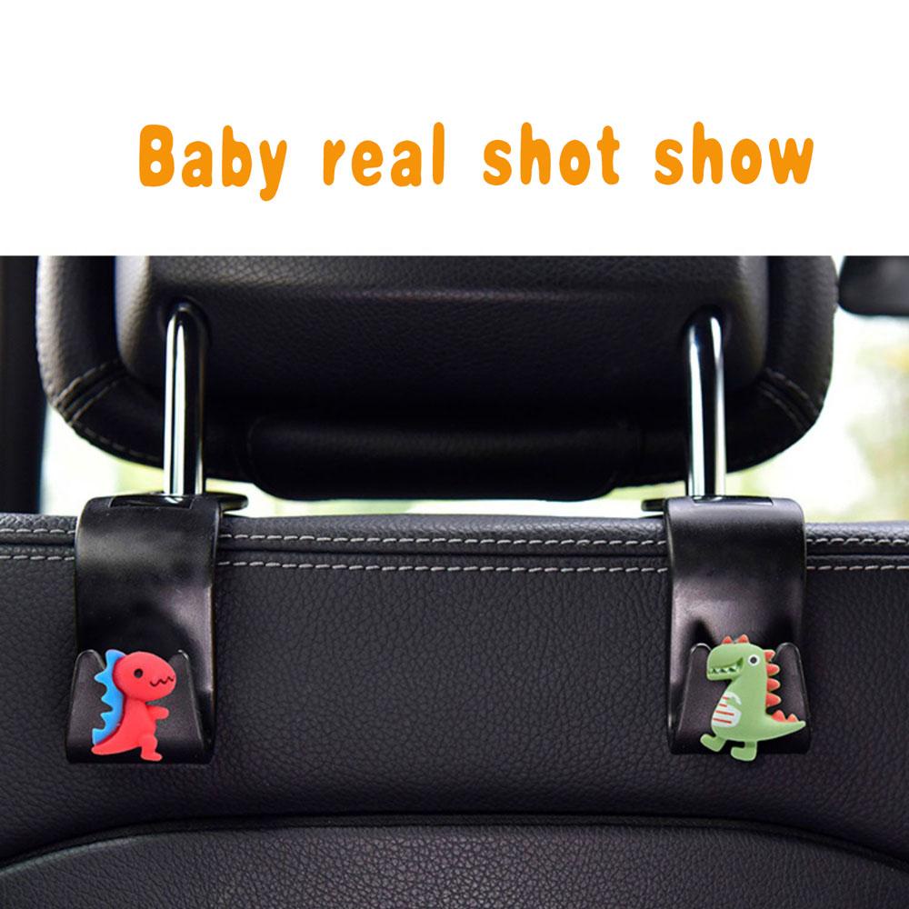 Móc Treo Đồ Gắn Sau Ghế Xe Hơi Họa Tiết Hoạt Hình Sáng Tạo REBUY1