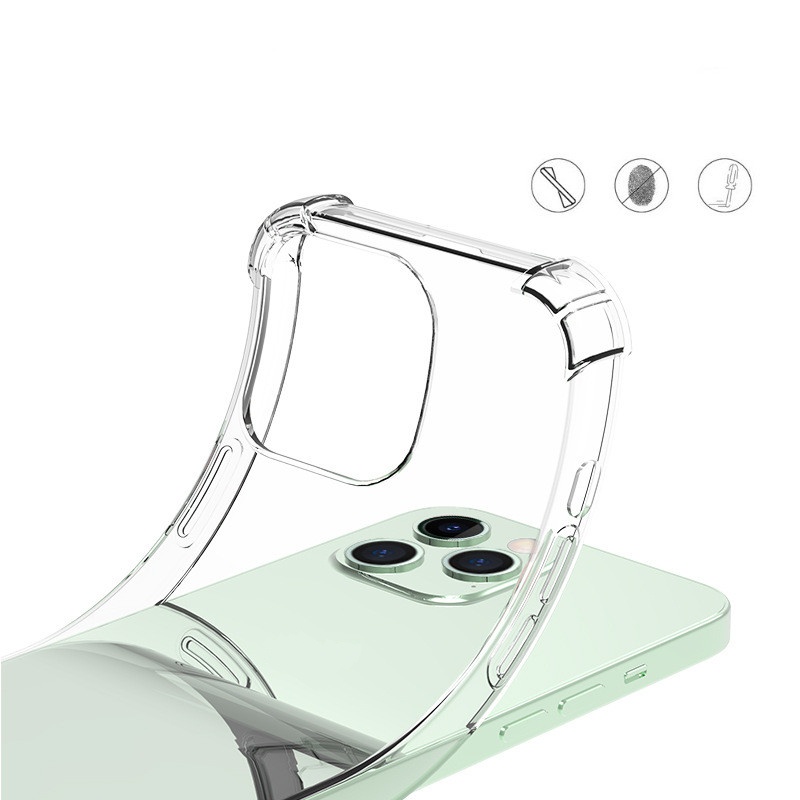 Ốp Điện Thoại Silicone Mỏng Trong Suốt Chống Sốc Chống Rơi Cho iPhone 14 14 Plus 14 Pro Max