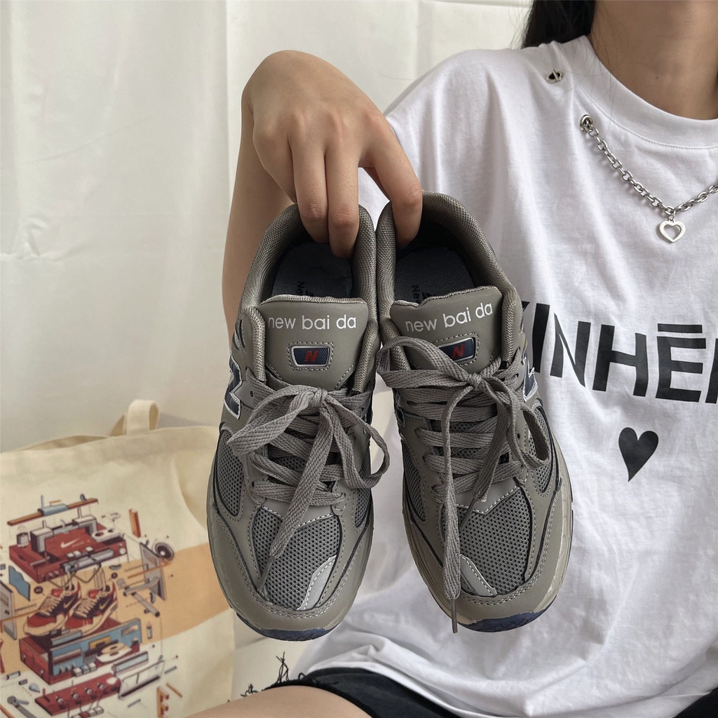 Giày Thể Thao 2002r Yuanzu Gray Daddy Thời Trang Dành Cho Cả Nam Và Nữ