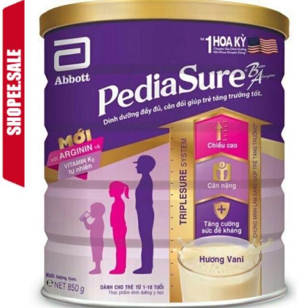 [DATE MỚI NHẤT]  Sữa Pediasure hộp 850gr mẫu mới