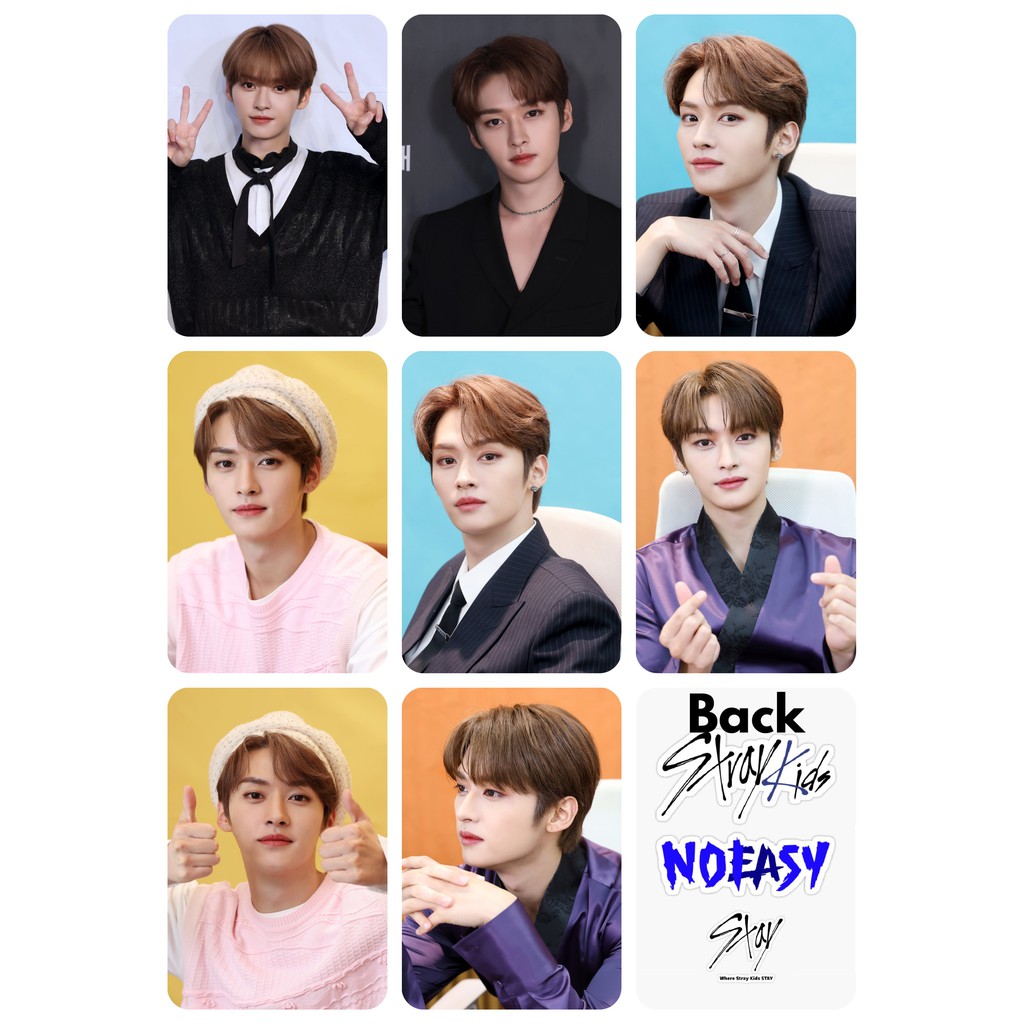 Set 8 Card giấy bo góc 2 mặt nhóm Stray Kids - NOEASY VIDEO CALL