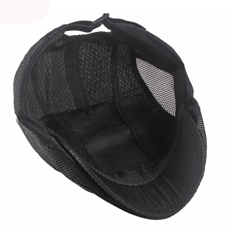 Mũ Beret Phối Lưới Thoáng Khí Thời Trang Mùa Hè Cho Nam Và Nữ