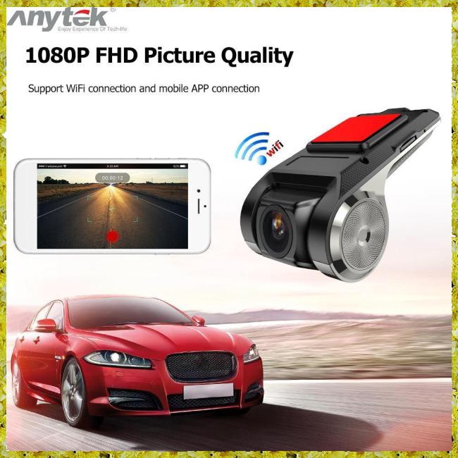 Camera hành trình Anytek x28 tích hợp WIFI ADAS G-Sensor FHD 1080p cho xe hơi