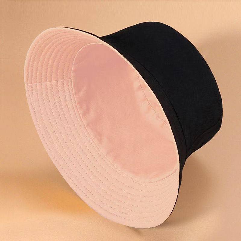 Nón Tai Bèo Cotton Hai Mặt Thêu Họa Tiết Phong Cách Hàn Quốc Thời Trang Xuân Hè Cho Nữ