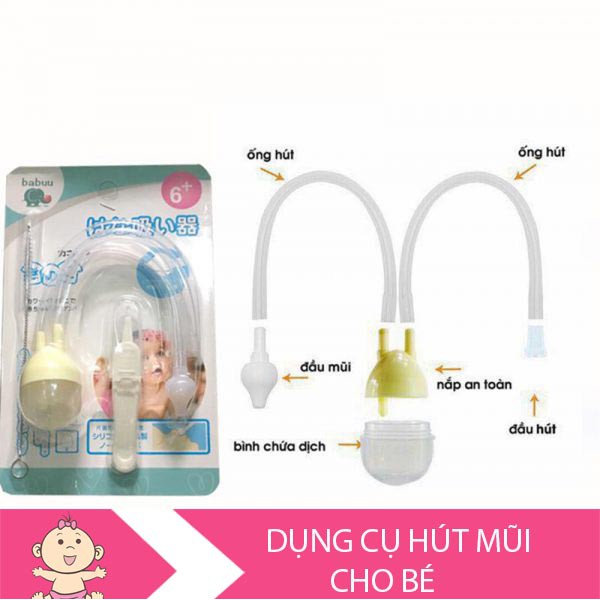 Dụng cụ hút mũi cho bé sơ sinh