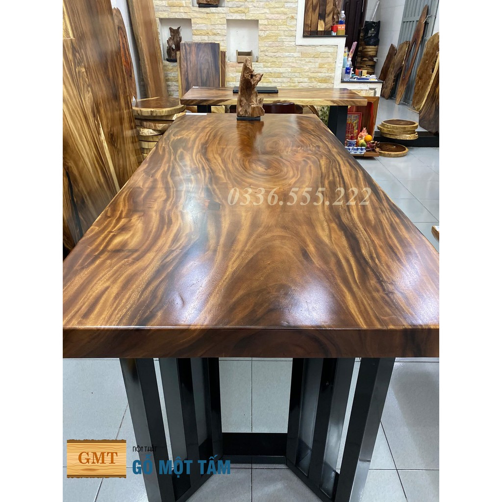 Mặt bàn gỗ me tây dùng cho bàn làm việc hoặc bàn ăn