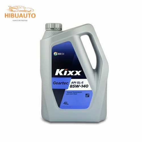 Dầu Bánh Cầu Và Hộp Số Kixx GEARTEC GL-5 80W-90 - 85W-140 4 lít