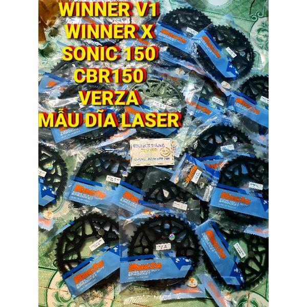 NHÔNG DĨA (DĨA 44T GIÁ 230K)WINNER 150/WINNER X/SONIC 150/CBR150 VERZA MẪU DĨA THÉP 2021 DĨA 44T NHÔNG 13T 14T 15T 16T