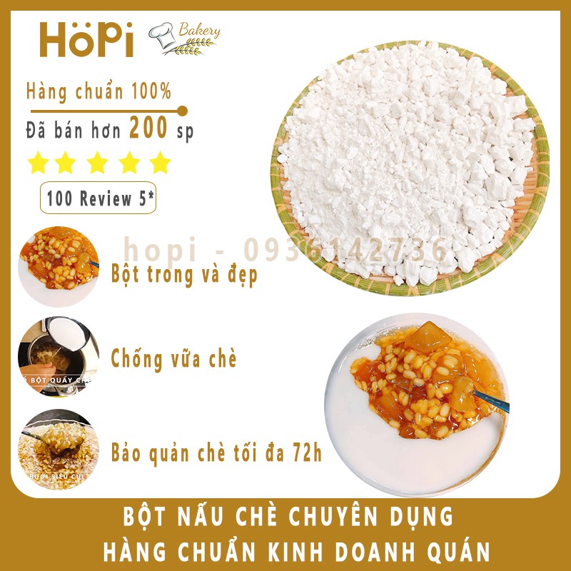 Bột Quấy Chè Chuyên Dụng, Bột Viên Dùng Để Nấu Chè, Bảo Quản Chè Tối Đa 72h.