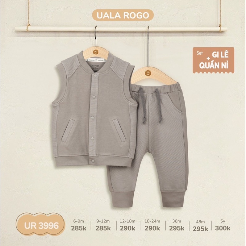 UALAROGO - Bộ gile Ualarogo cho bé trai