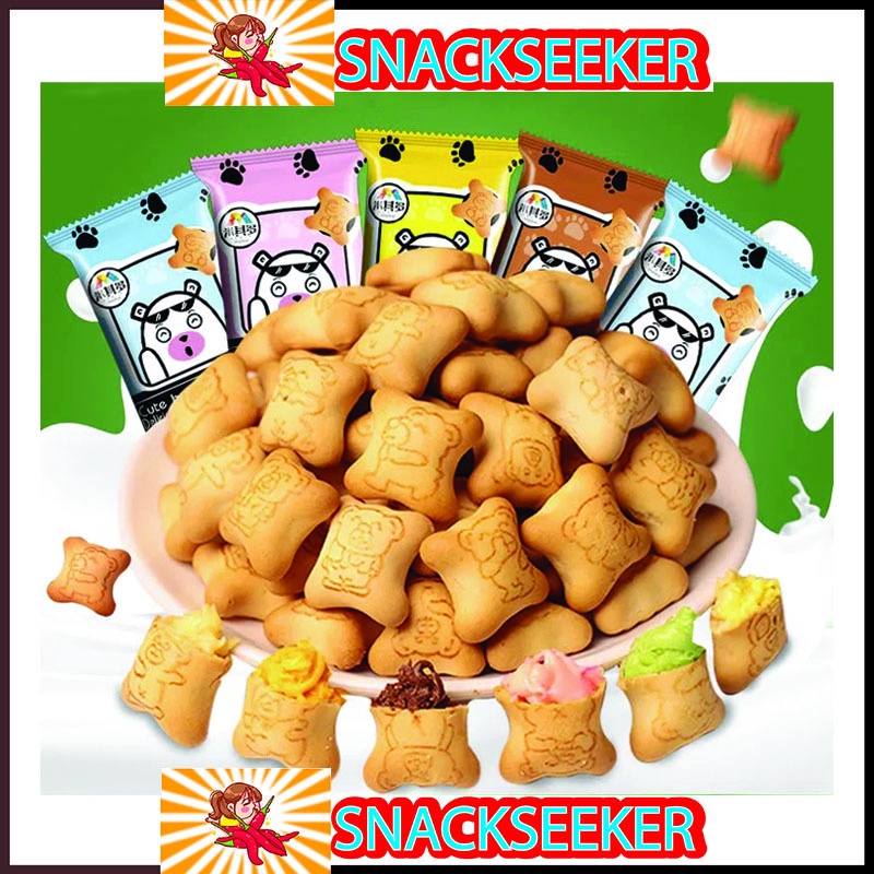 Bánh Gấu Nhân Kem 3 vị siêu ngon - Snackseeker - Bánh Gấu Ăn Vặt