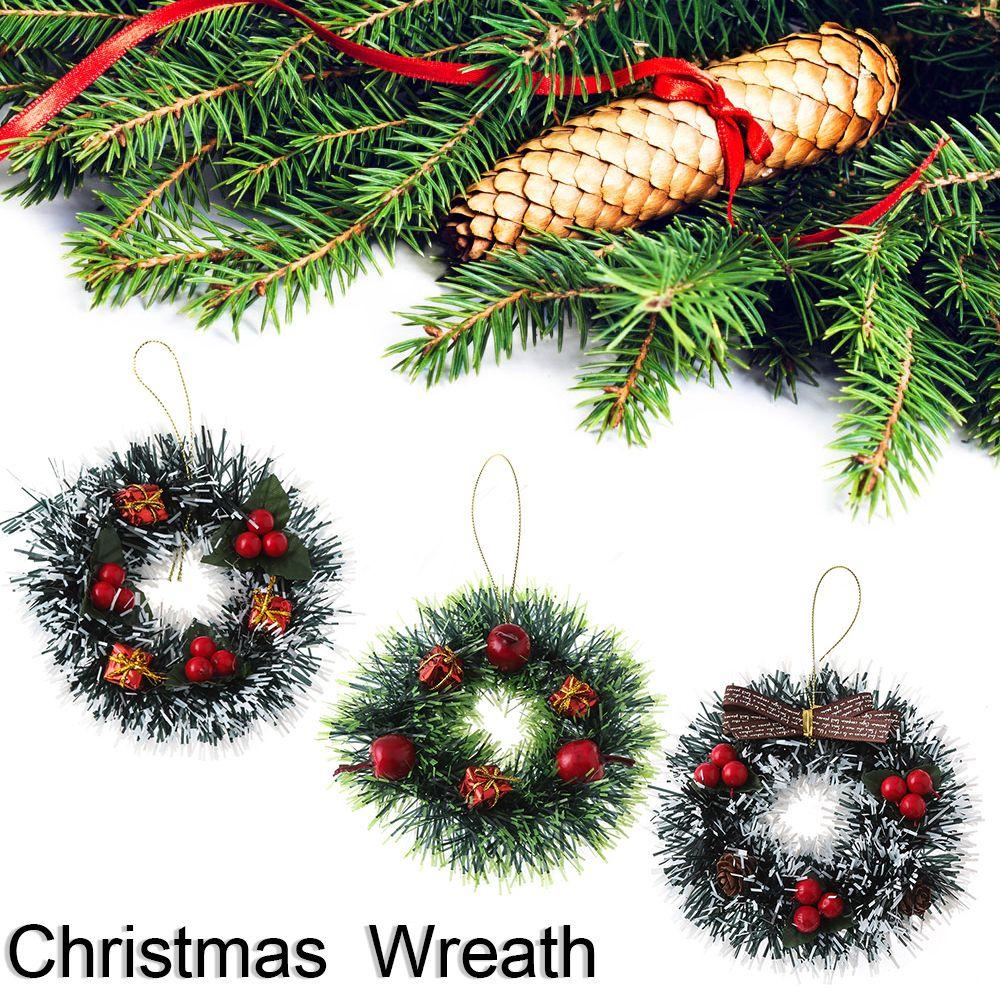 CONOPERY Vòng Hoa Nhân Tạo Hình Tròn Dùng Trang Trí Giáng Sinh