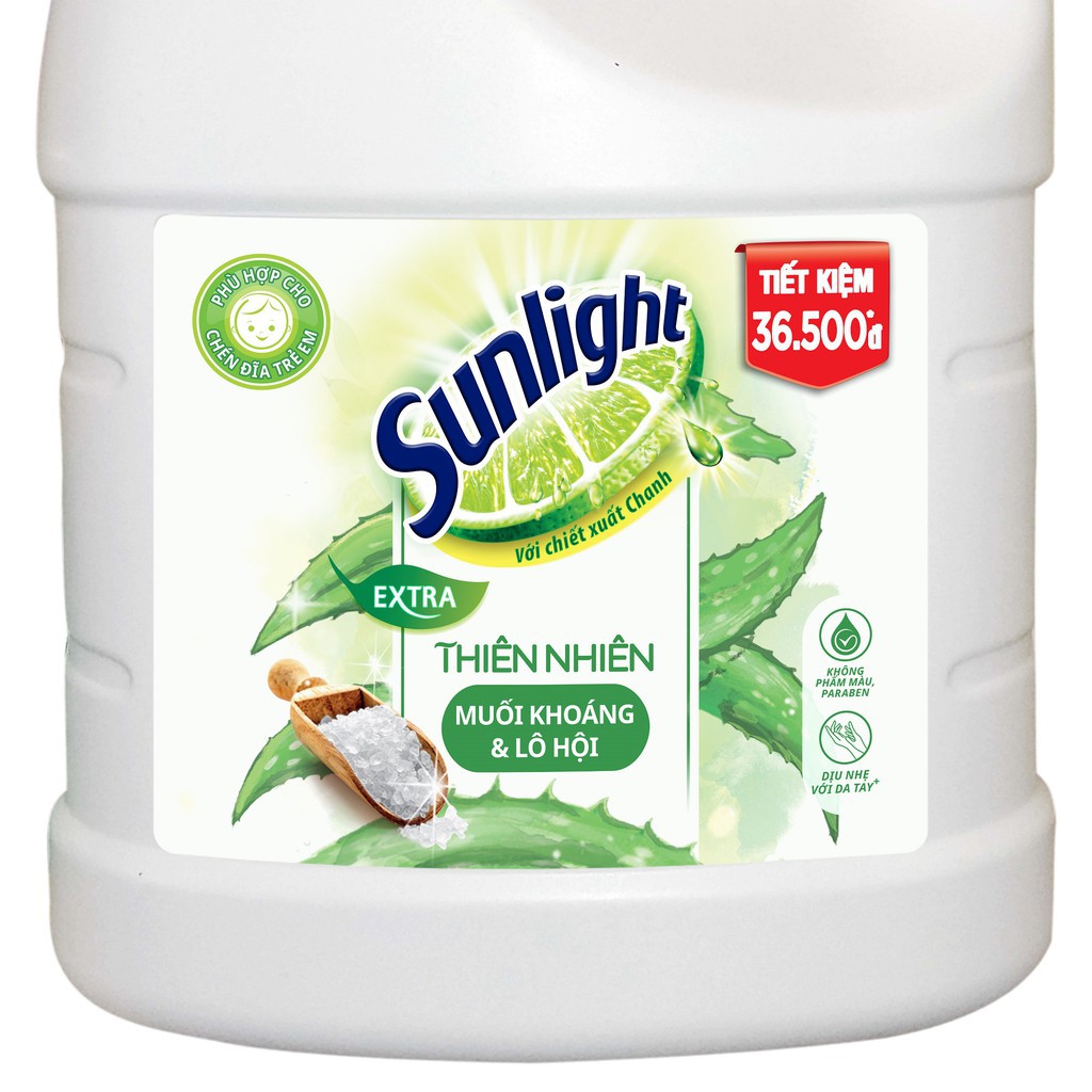 Nước rửa chén Sunlight Thiên Nhiên chai 3.6kg ( can)