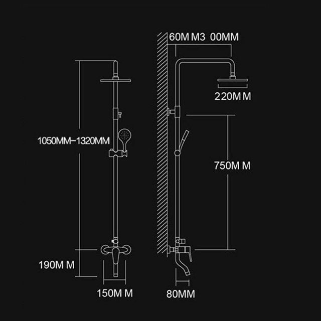 sen cây tắm đứng nóng lạnh MAS giá rẻ