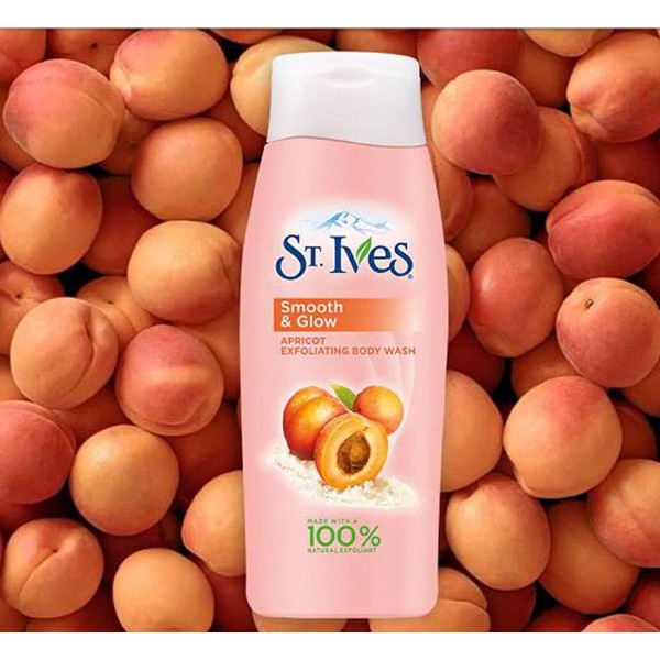 Sữa tắm mịn da hương mơ St.Ives Smoothing Apricot Body wash 400ml