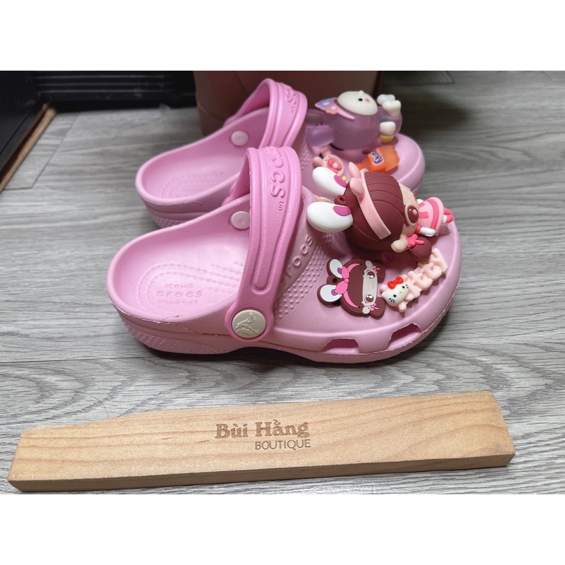 Sẵn Dép hồng có quai hậu kh CoCa