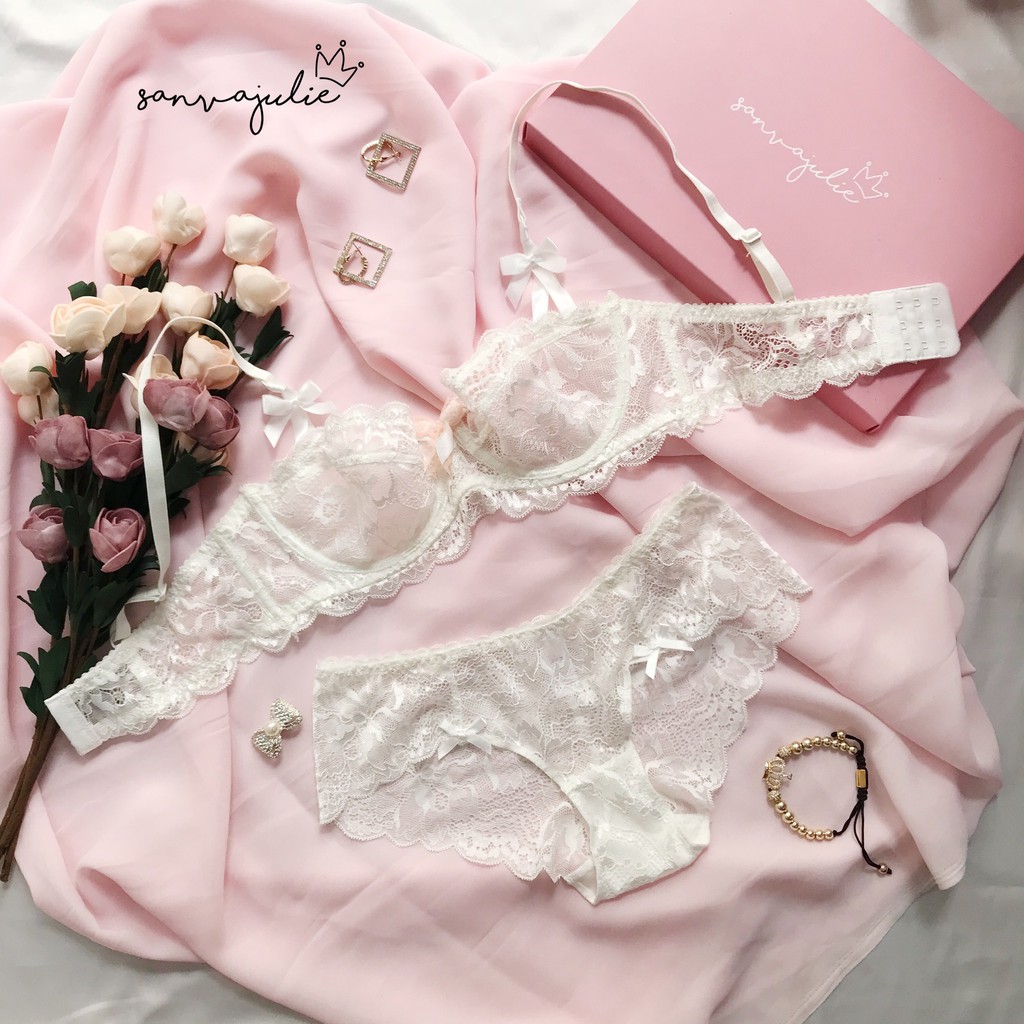 Bộ đồ lót nữ không mút có gọng chất liệu ren Hoa Tigon - Nội y nữ | BigBuy360 - bigbuy360.vn