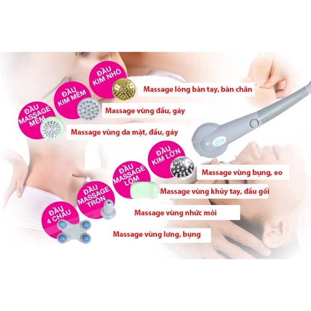 [𝐆𝐈𝐀́ 𝐇𝐔̉𝐘 𝐃𝐈𝐄̣̂𝐓-𝐂𝐡𝐢́𝐧𝐡 𝐇𝐚̃𝐧𝐠-𝐁𝐇 𝟓𝐍𝐚̆𝐦] Máy Massage cầm tay 7 đầu 𝗔𝗬𝗢𝗦𝗨𝗡 Hàn Quốc - Ohlala House đại lý phân phối