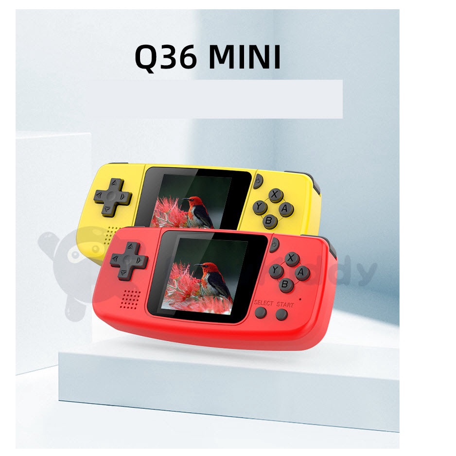 Máy chơi game siêu nhỏ Powkiddy Q36 - Thẻ nhớ 32GB - Chơi game PS1, GBA, GBC, FC, SFC, GG...