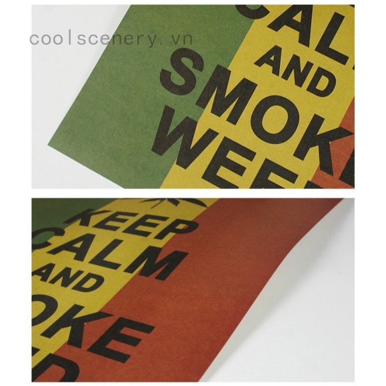 Miếng dán tường phối chữ phong cách reggae độc đáo ấn tượng | BigBuy360 - bigbuy360.vn