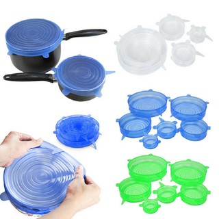 Bộ 6 nắp đậy silicon