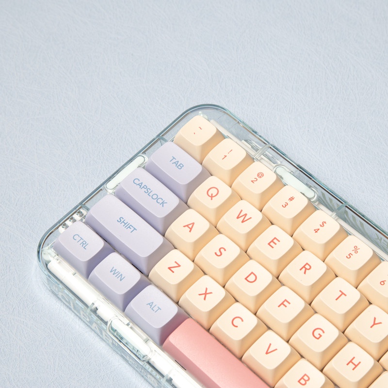 132 Phím Marshmallow Keycap XDA Hồ sơ XDA Màu hồng dễ thương PBT Thuốc nhuộm phụ Bàn phím cơ học Keycap