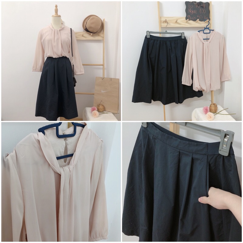 SET chân váy dài tặng áo BIG SIZE