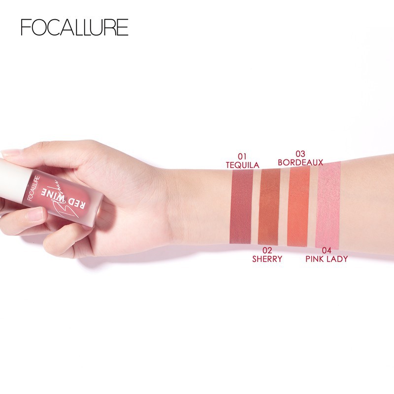 Phấn Má Hồng Dạng Lỏng Màu Đỏ Rượu Tự Nhiên Focallure