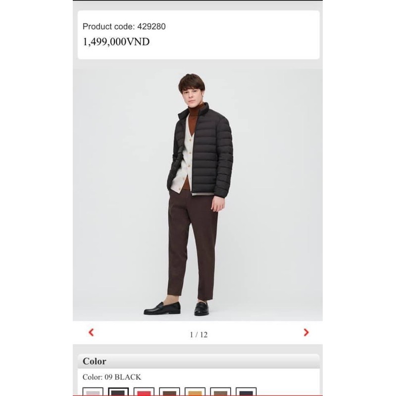 Áo lông vũ uni dư xịn