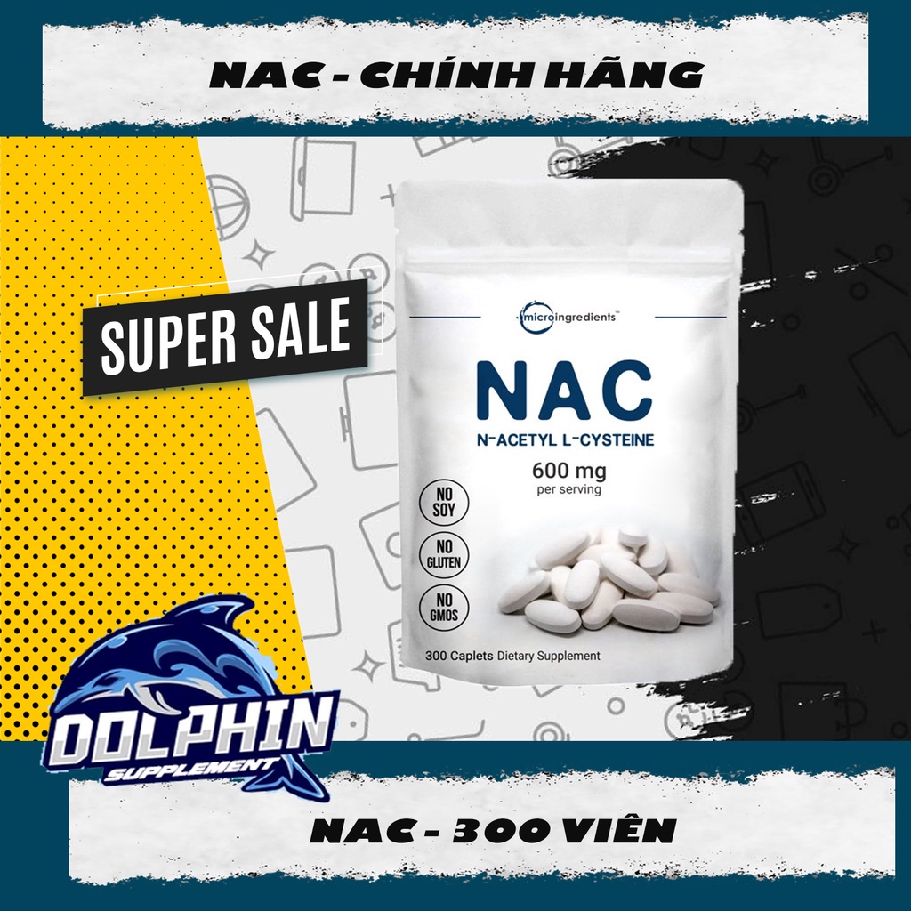 Micro Ingredients - NAC 600mg | Giải độc gan