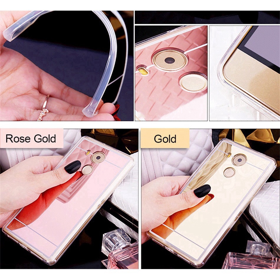 Ốp điện thoại tráng gương cho Samsung Galaxy Note 3 4 5 8 9