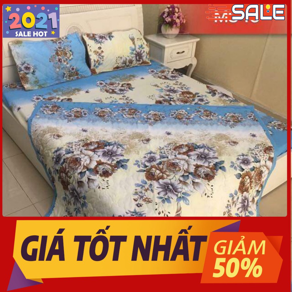 BỘ CHĂN HÈ TRẦN BÔNG KÈM GA GỐI 1M4