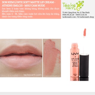 Son kem lì NYX Soft Matte - Athens SMLC15
