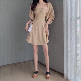 ĐẦM TAY PHỒNG CỔ U